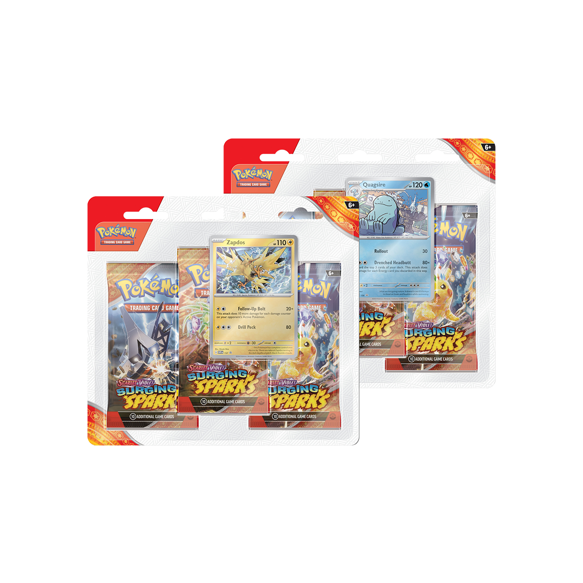 Pokémon TCG - Stürmische Funken Three Pack Blister