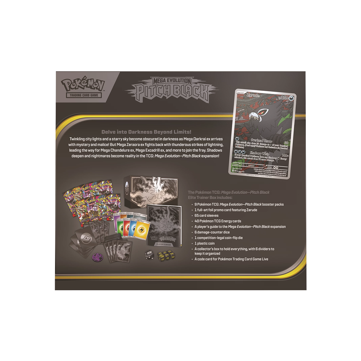 Pokémon TCG – Mega Evolution—Pitch Black Elite Trainer Box