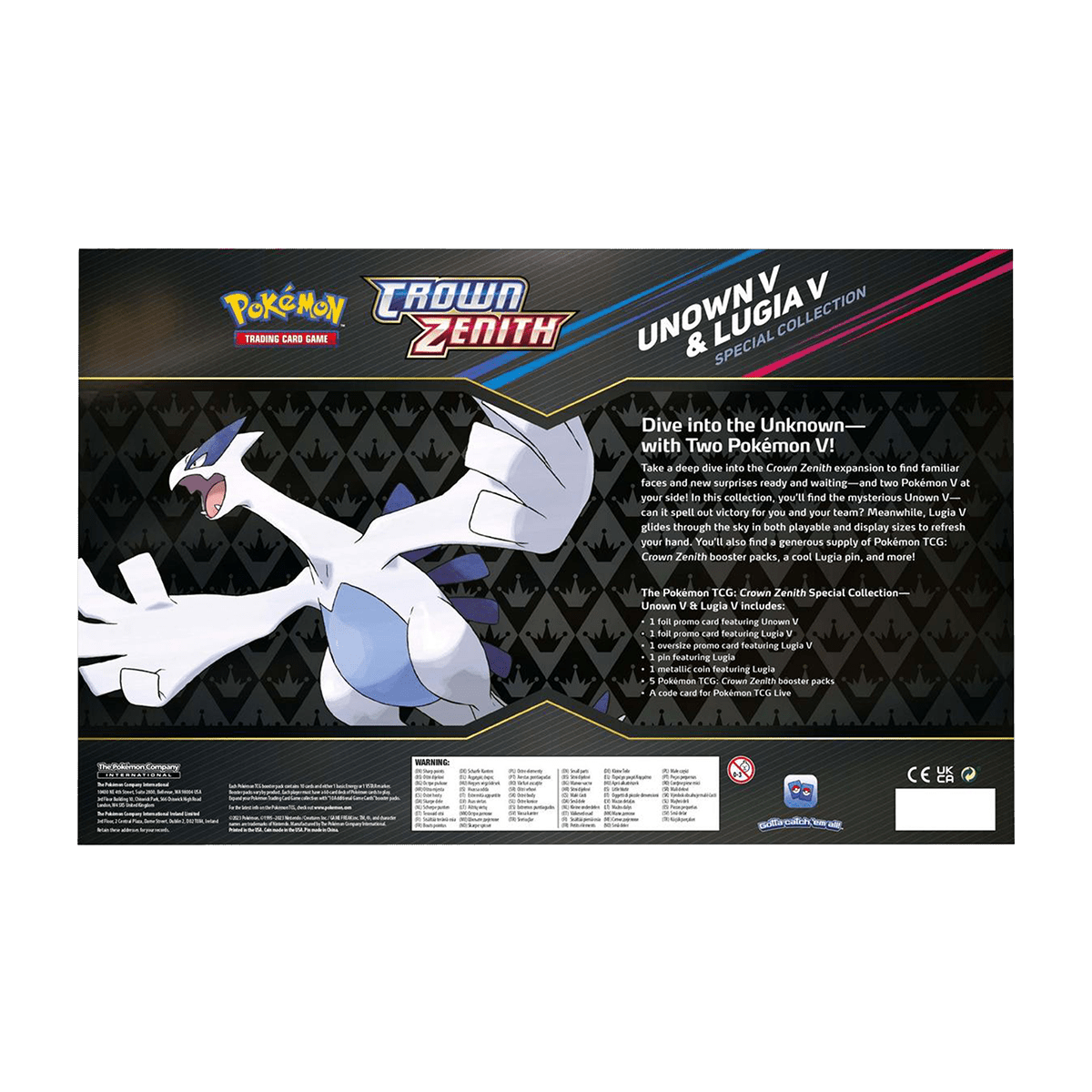 Pokémon TCG - Crown Zenith Special Collection - Unown V & Lugia V - Cardmaniac.ch