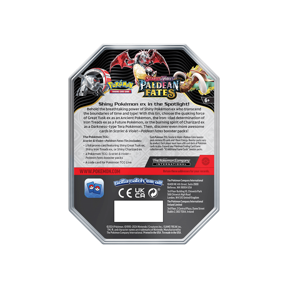 Pokémon TCG - Paldean Fates Tins - Cardmaniac.ch