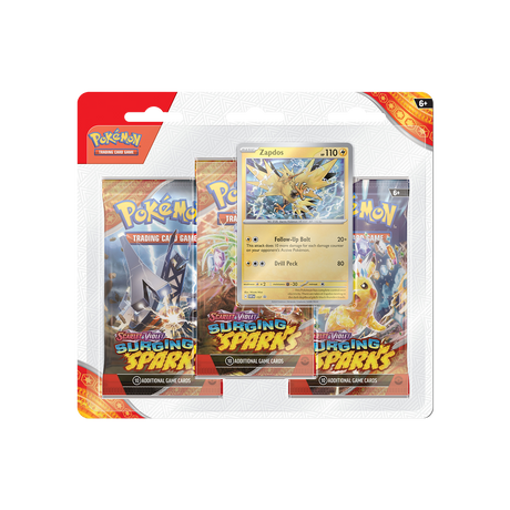 Pokémon TCG - Stürmische Funken Three Pack Blister