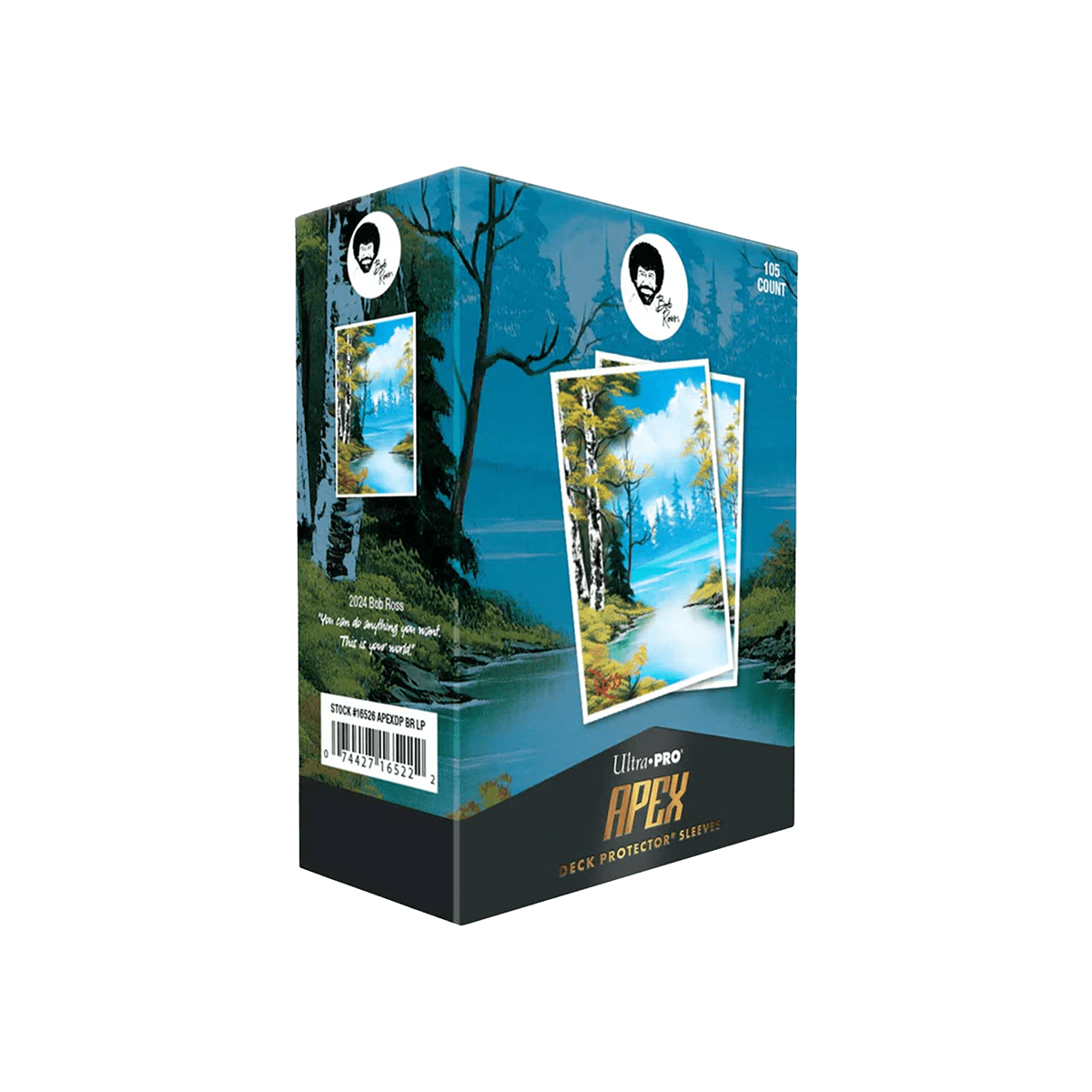 Bob Ross Lakeside Path 105ct APEX DECK PROTECTOR® Sleeves - Cardmaniac.ch