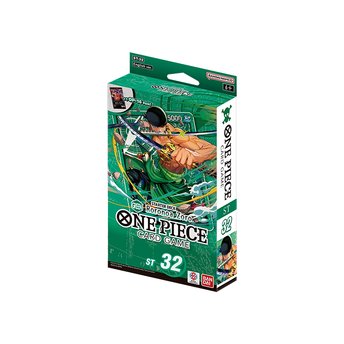 One Piece - Starter Deck GREEN Roronoa Zoro - [ST-32] - Cardmaniac.ch