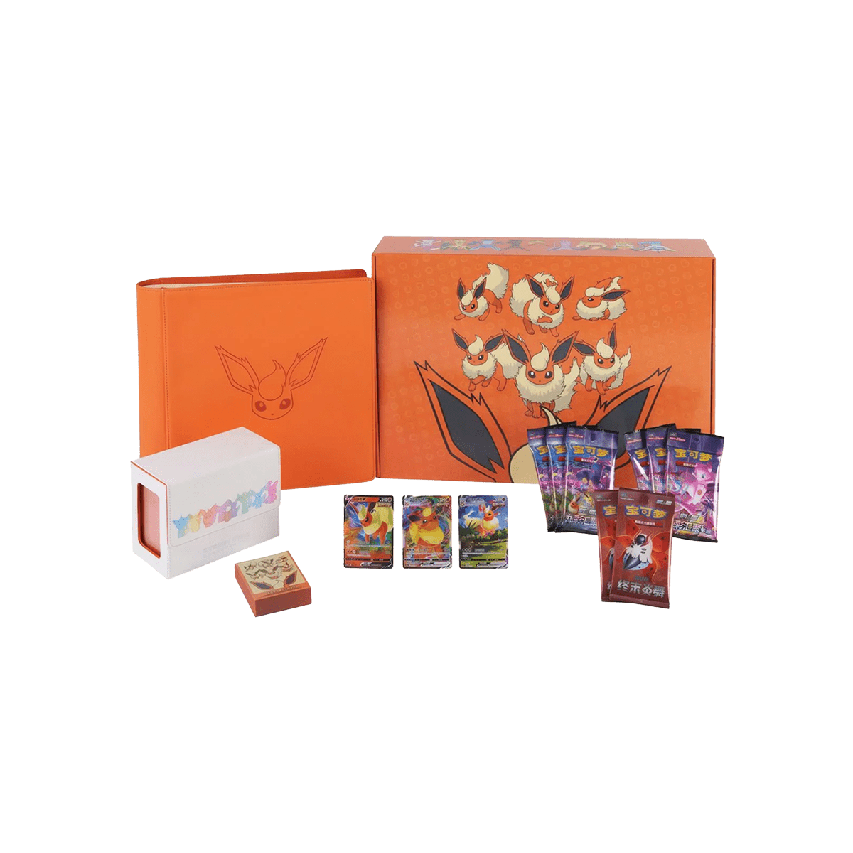 Pokémon TCG - Flareon VMAX Gift Box – Cardmaniac.ch
