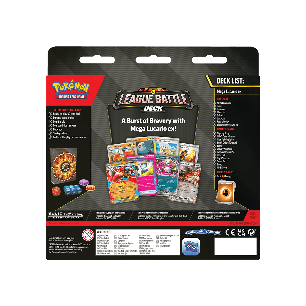 Pokémon TCG - Liga - Kampfdeck Mega - Lucario‑ex - Cardmaniac.ch