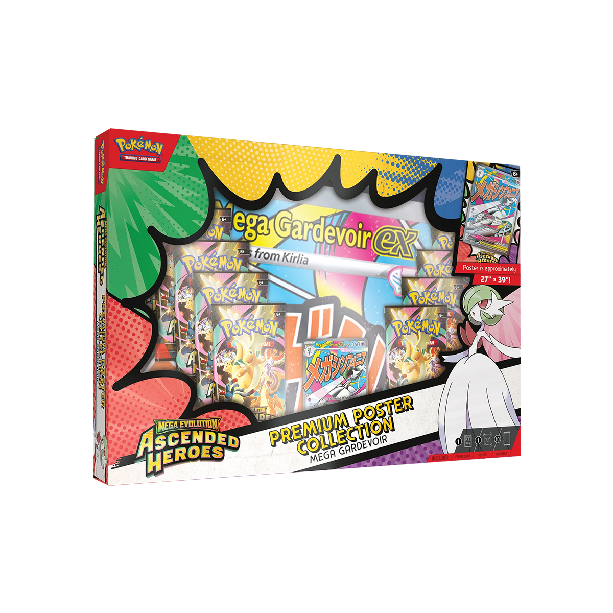 Pokémon TCG - Premium - Poster - Kollektion Mega - Entwicklung – Erhabene Helden - Cardmaniac.ch