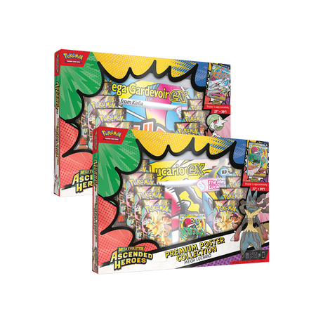 Pokémon TCG - Premium - Poster - Kollektion Mega - Entwicklung – Erhabene Helden - Cardmaniac.ch