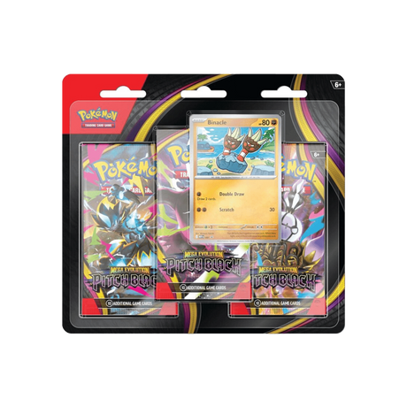 Pokémon TCG – Three Pack Blister Mega-Entwicklung – Dunkelnacht - Cardmaniac.ch