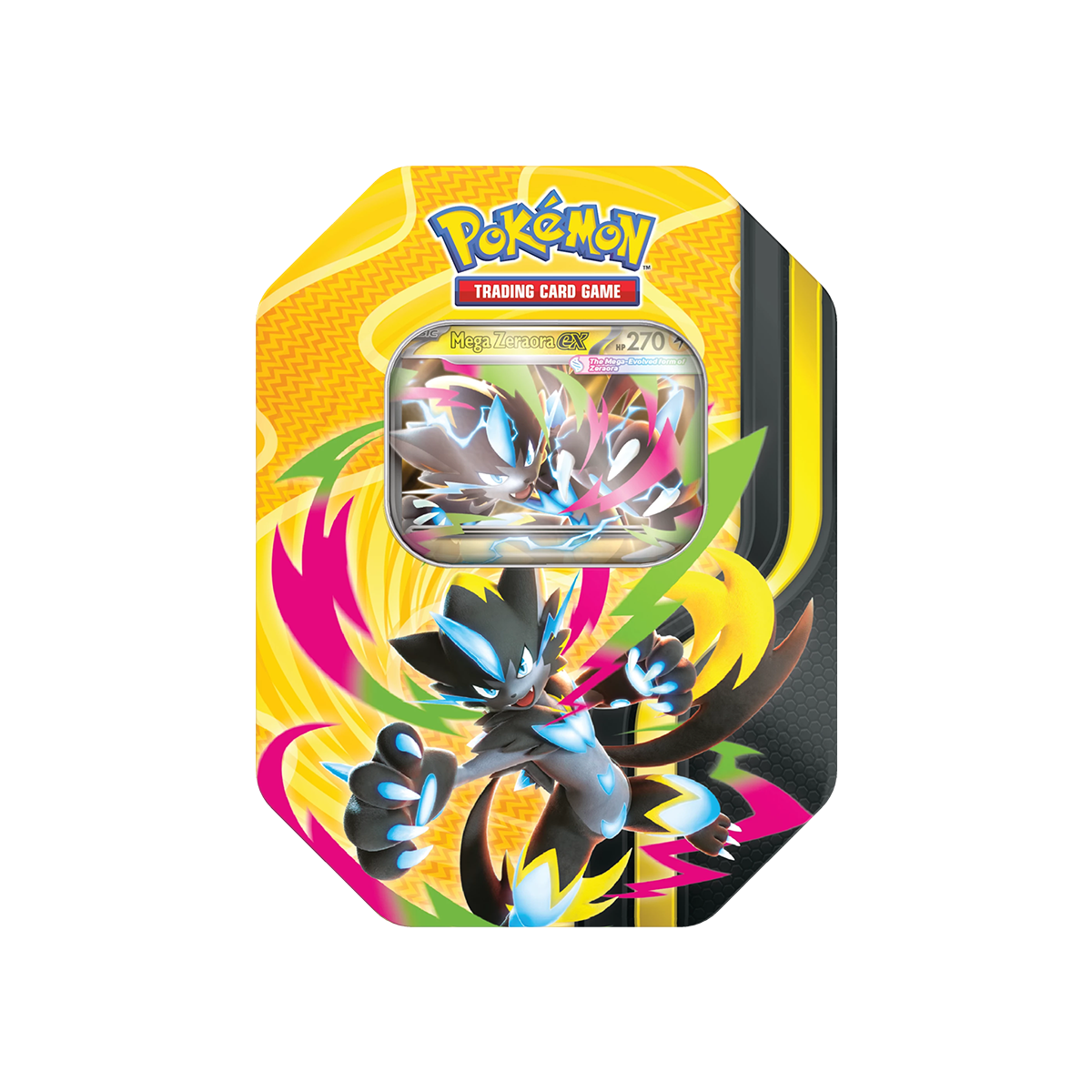 Pokémon TCG – Tin-Box Mega-Kräfte – Mega-Zeraora-ex - Cardmaniac.ch