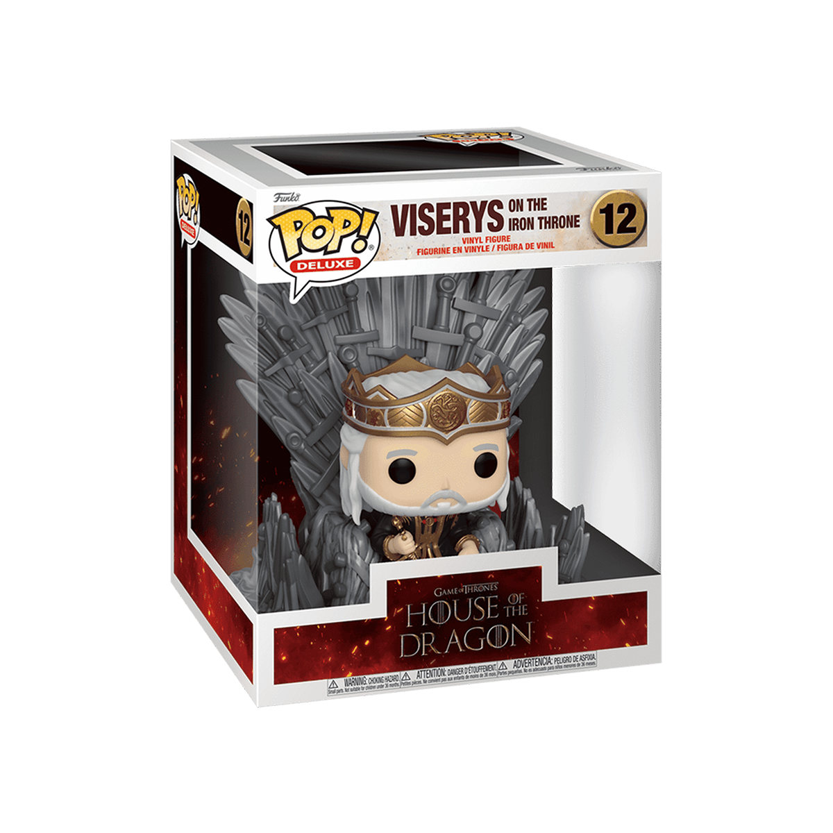 Funko Deluxe POP! Viserys on the Iron Throne #12 - House of the Dragon - Cardmaniac.ch