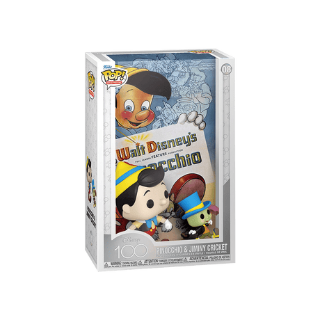 Funko POP! Movie Poster & Figur Pinocchio & Jiminy Cricket #08 - Disney100 - Cardmaniac.ch