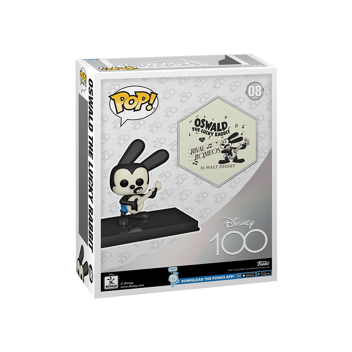 Funko POP! Oswald The Lucky Rabbit #08 - Disney100 - Cardmaniac.ch