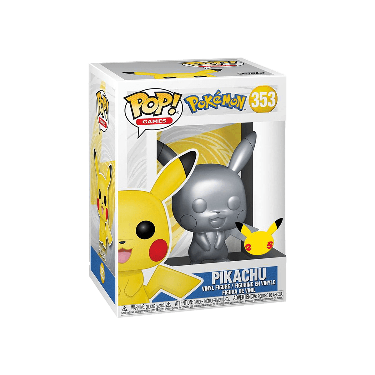 Funko POP! Pikachu (Silver Edition) #353 - Pokémon - Cardmaniac.ch